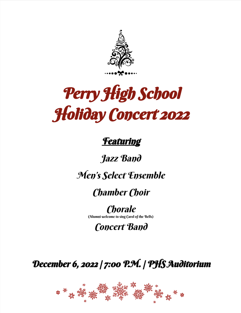 Perry High School Holiday Concert 2022