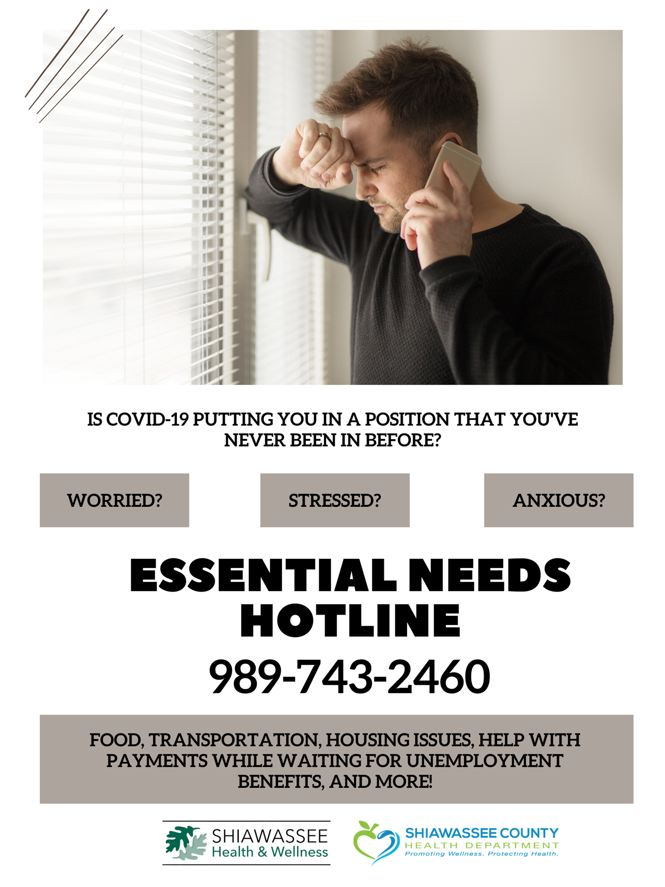 If you need help...call 989-743-2460
